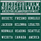 Custom Green White Mesh Authentic Football Jersey photo 3