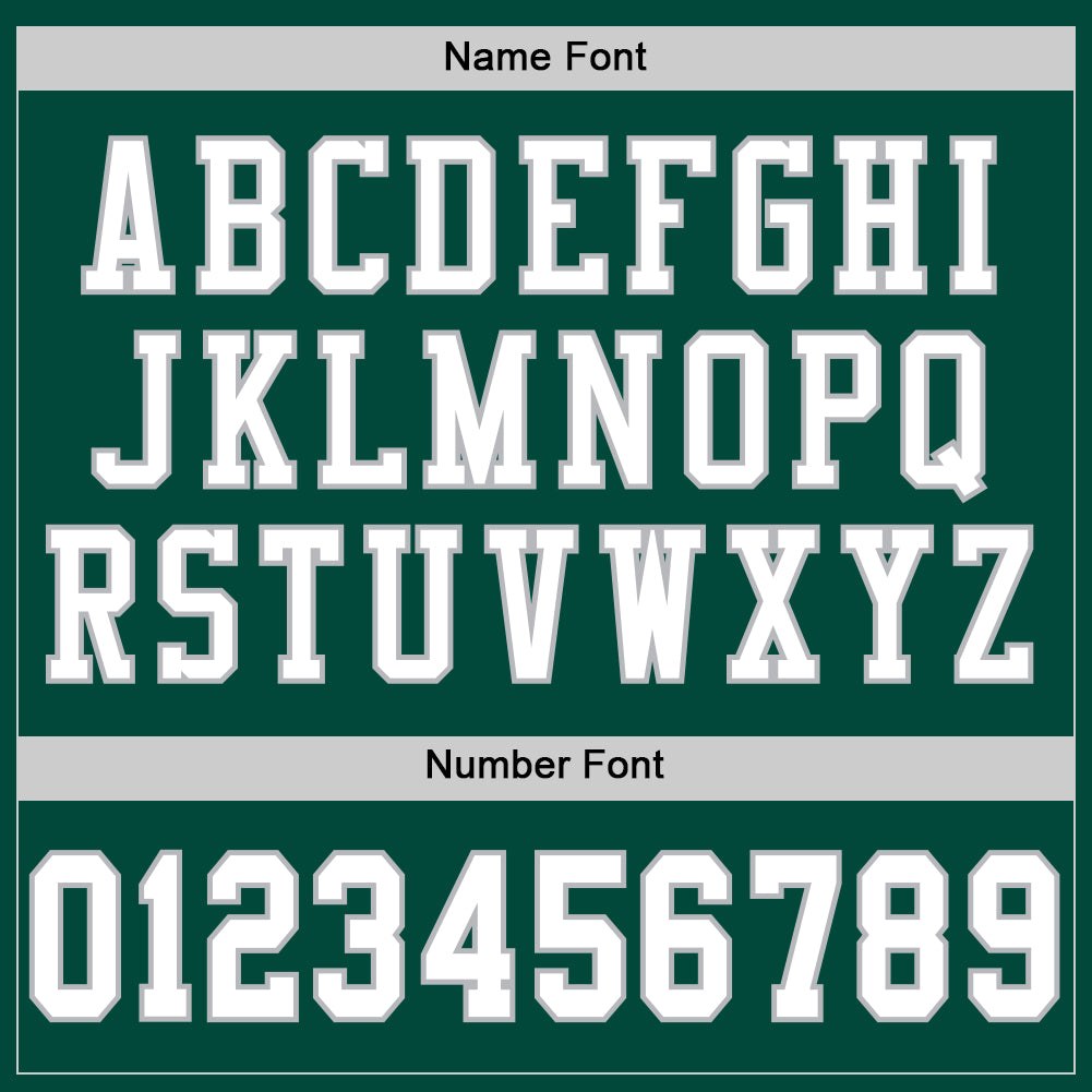 Custom Green White-Gray Mesh Authentic Football Jersey photo 3
