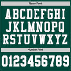 Custom Green White-Gray Mesh Authentic Football Jersey photo 3