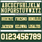 Custom Green White-Gold Authentic Football Jersey photo 4