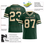Custom Green City Cream-Black Authentic Football Jersey photo 2