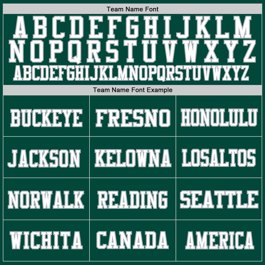 Custom Green White-Gray Mesh Authentic Throwback Football Jersey photo 2
