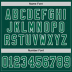 Custom Green Kelly Green-White Mesh Authentic Throwback Football Jersey photo 3