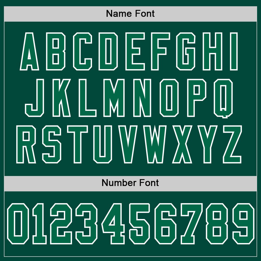 Custom Green Kelly Green-White Mesh Authentic Throwback Football Jersey photo 3