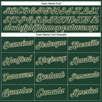 Custom Stitched Green Cream Sports Pullover Sweatshirt Hoodie photo 3
