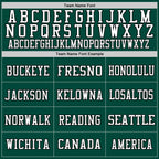 Custom Green Black-White Mesh Authentic Football Jersey photo 2