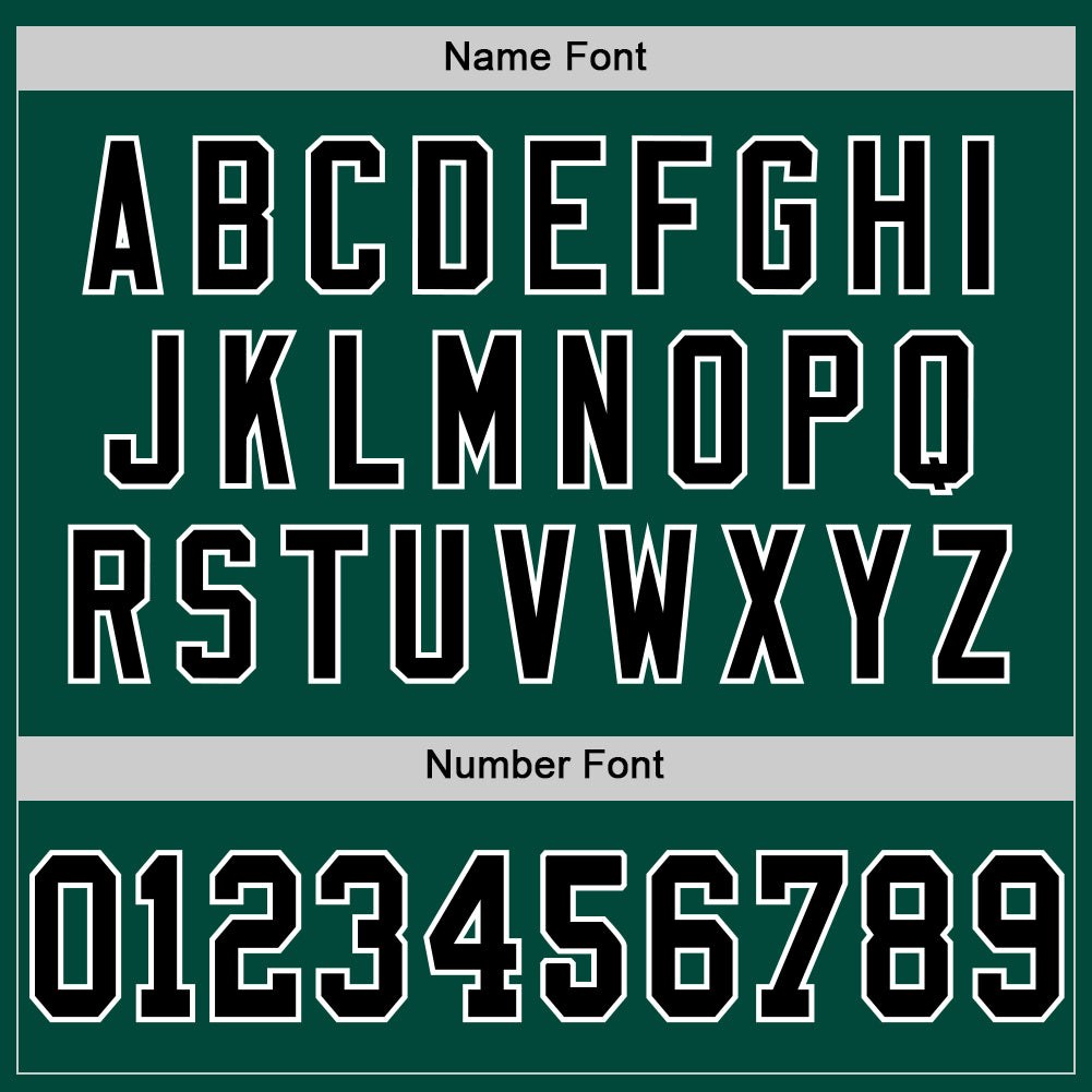Custom Green Black-White Mesh Authentic Football Jersey photo 3