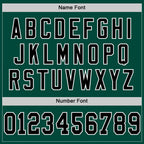 Custom Green Black-White Mesh Authentic Football Jersey photo 3