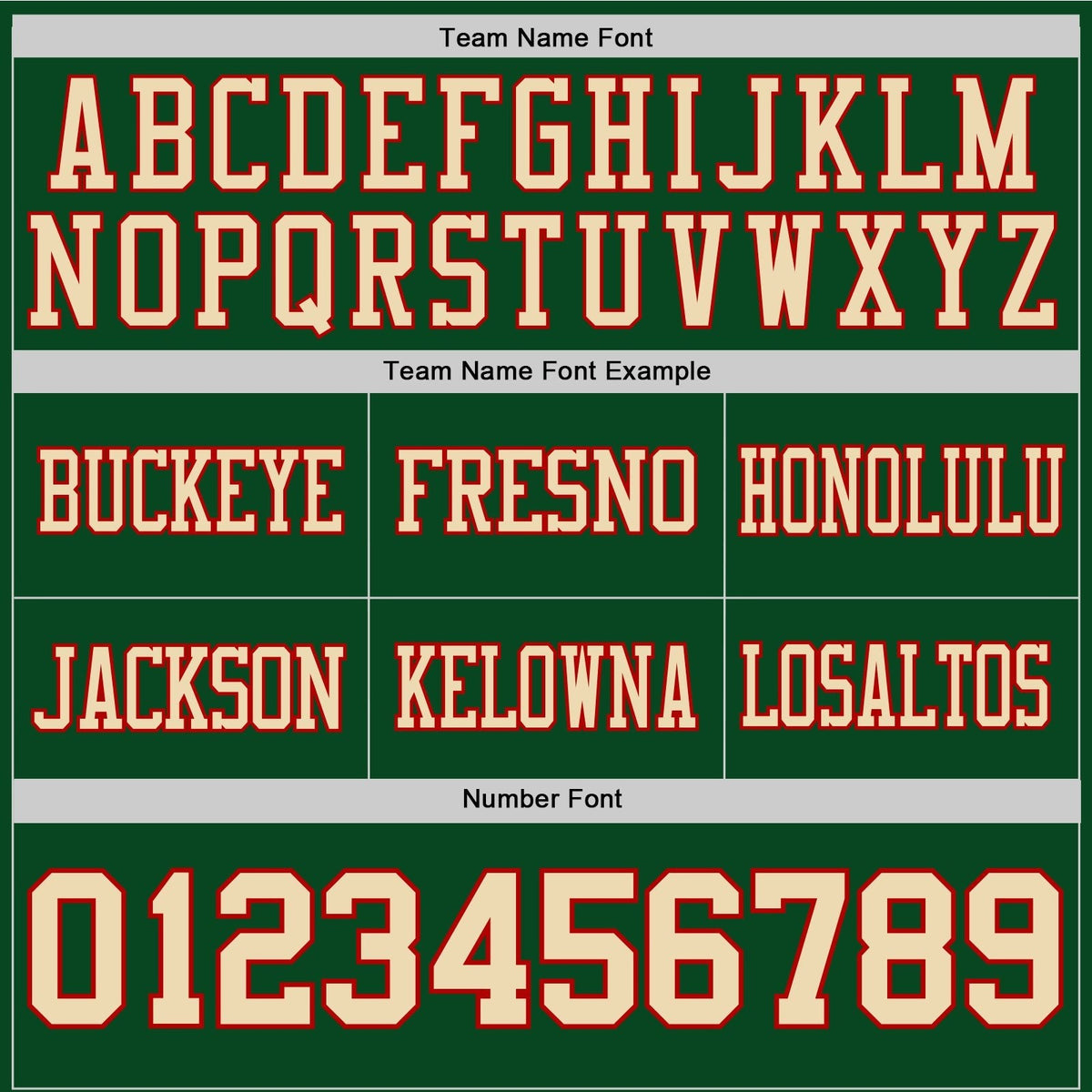 Custom Green Cream-Red Authentic Football Jersey photo 3