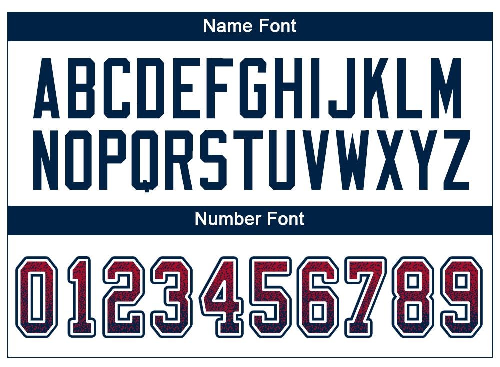 Custom Red Navy-White Drift Fashion Football Jersey photo 4