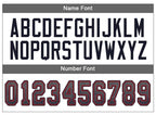 Custom Gray Navy-Red Drift Fashion Football Jersey photo 4