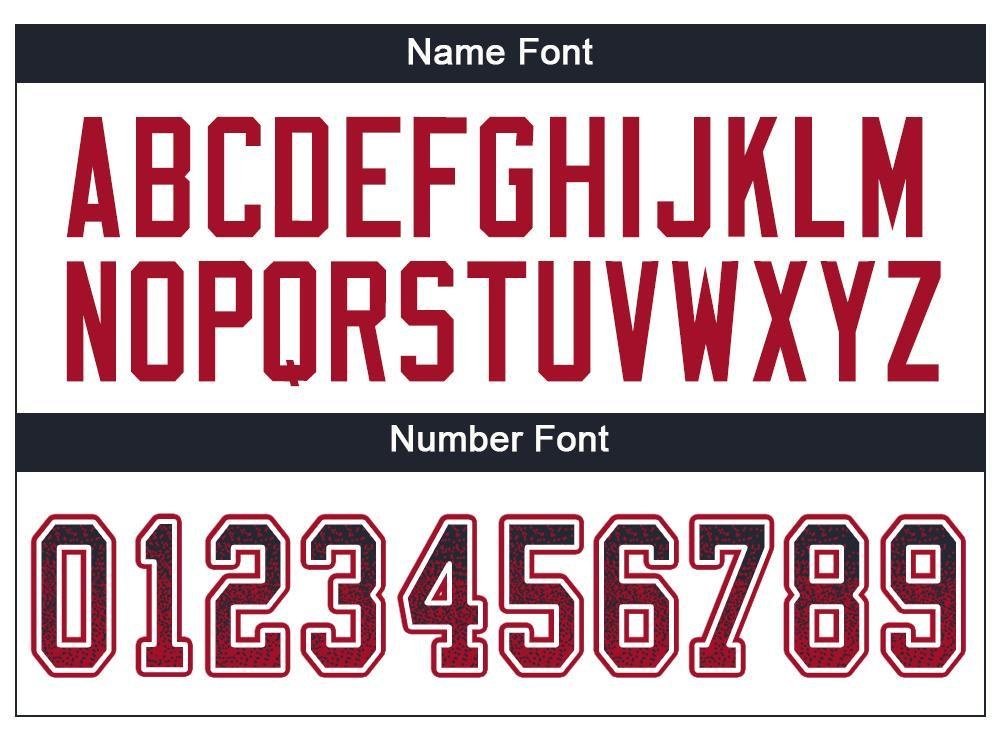 Custom Navy Red-White Drift Fashion Football Jersey photo 4