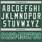Custom Hunter Green Kelly Green-White Authentic Throwback Basketball Jersey photo 3