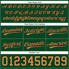 Custom Hunter Green Old Gold-Black Authentic Throwback Basketball Shorts photo 2