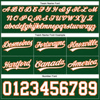 Custom Hunter Green White-Orange Authentic Basketball Shorts photo 3
