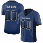 Custom Royal Black-White Drift Fashion Football Jersey photo 1
