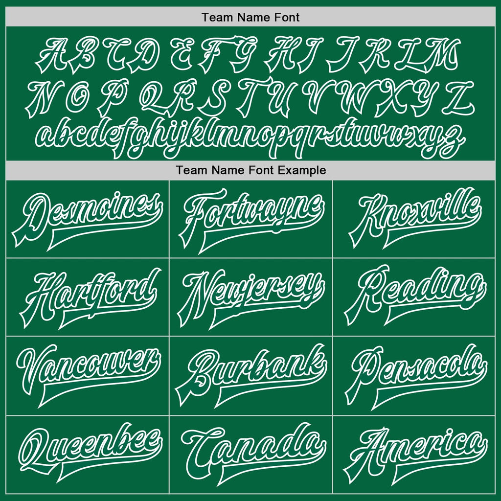 Custom Kelly Green Kelly Green-White Bomber Full-Snap Varsity Letterman Jacket photo 6