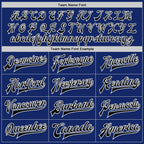 Custom Royal Black-White Bomber Full-Snap Varsity Letterman Two Tone Jacket photo 6