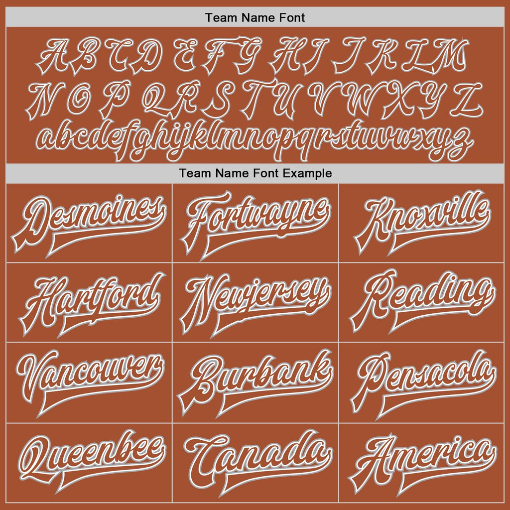 Custom Texas Orange Texas Orange Gray-White Bomber Full-Snap Varsity Letterman Jacket photo 5