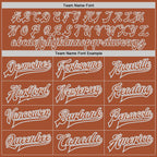 Custom Texas Orange Texas Orange Gray-White Bomber Full-Snap Varsity Letterman Jacket photo 5