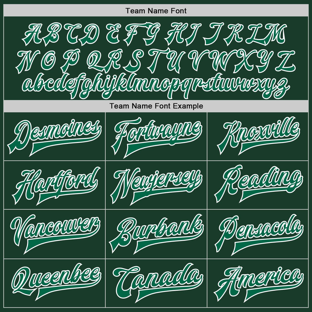 Custom Green Kelly Green-White Bomber Full-Snap Varsity Letterman Jacket photo 6