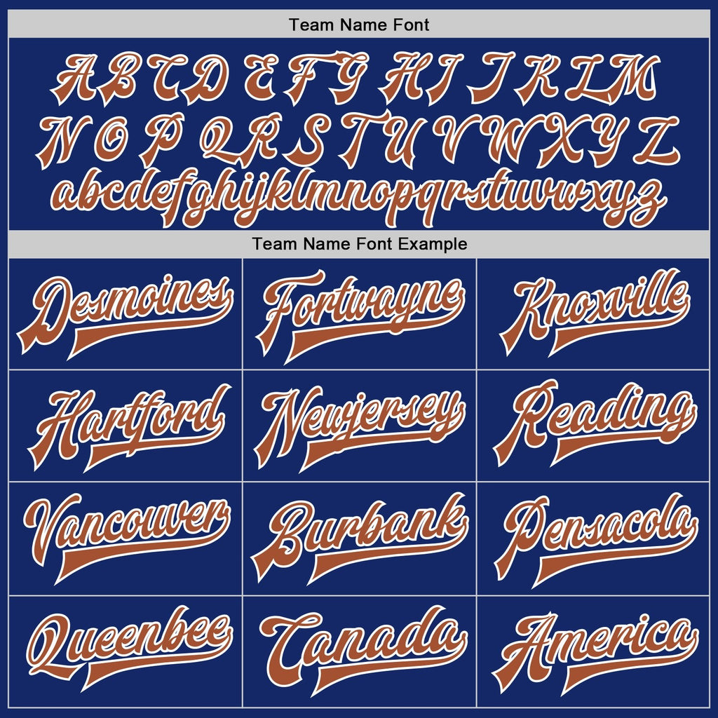 Custom Royal Texas Orange-White Bomber Full-Snap Varsity Letterman Two Tone Jacket photo 6
