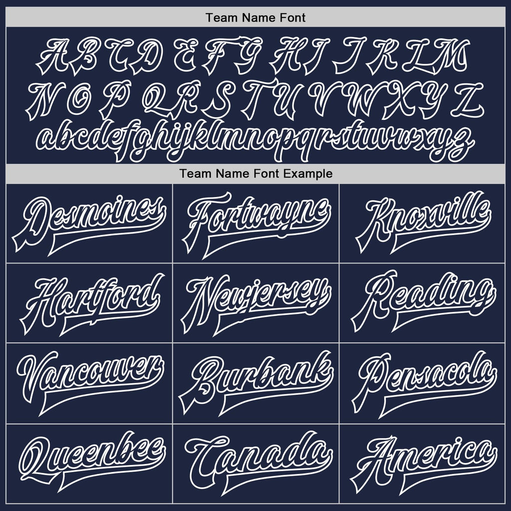 Custom Navy Navy-White Bomber Full-Snap Varsity Letterman Jacket photo 6