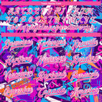 Custom Graffiti Pattern Pink-White Words 3D Bomber Full-Snap Varsity Letterman Jacket photo 6