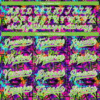 Custom Graffiti Pattern Neon Green-White 3D Bomber Full-Snap Varsity Letterman Jacket photo 6