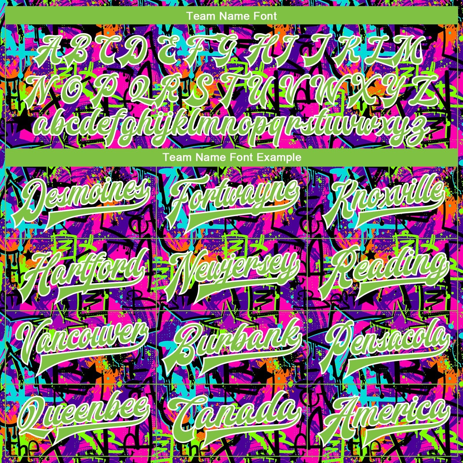 Custom Graffiti Pattern Neon Green-White 3D Bomber Full-Snap Varsity Letterman Jacket photo 6