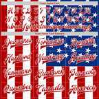 Custom White Royal-Red American Flag Fashion 3D Bomber Full-Snap Varsity Letterman Jacket photo 6