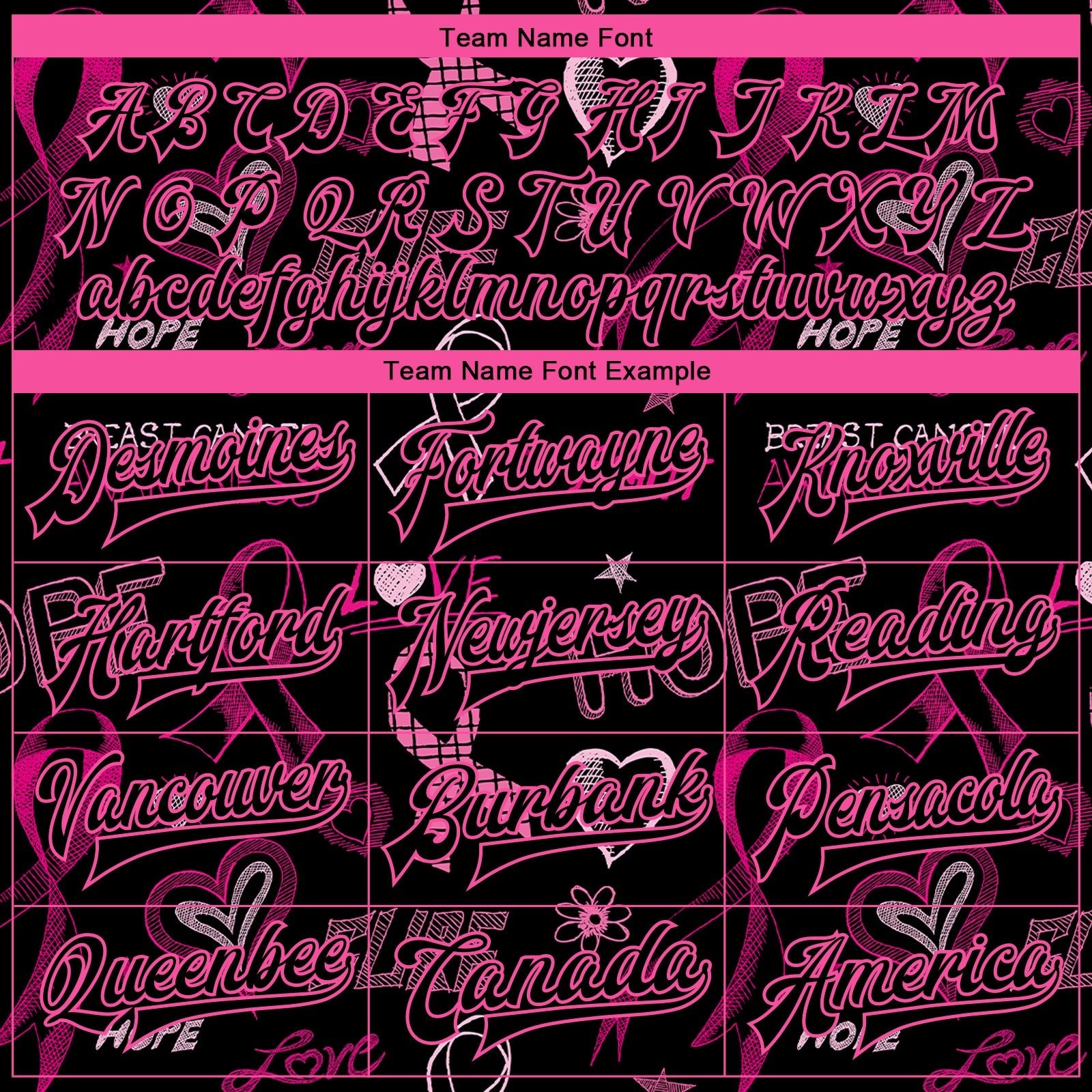 Custom Black Black Pink-Light Blue Pink Ribbon Breast Cancer Awareness 3D Pattern Design Bomber Full-Snap Varsity Letterman Jacket photo 5