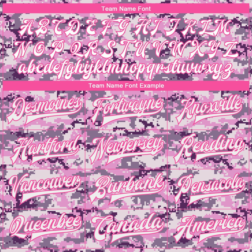 Custom Camo White-Pink 3D Bomber Full-Snap Varsity Letterman Salute To Service Jacket photo 5