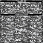 Custom Camo White-Black 3D Bomber Full-Snap Varsity Letterman Salute To Service Jacket photo 5