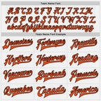 Custom White Orange-Black Bomber Full-Snap Varsity Letterman Two Tone Jacket photo 6