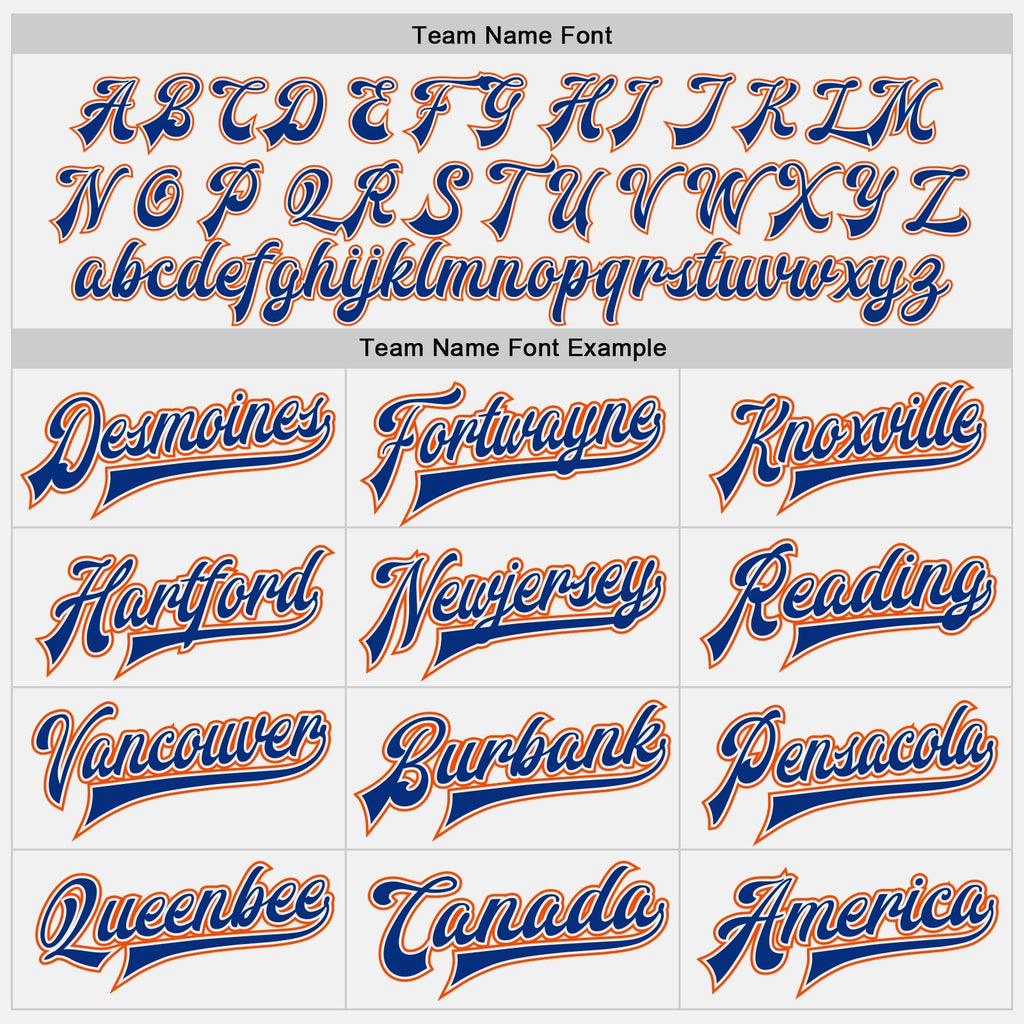 Custom White Orange-Royal Bomber Full-Snap Varsity Letterman Two Tone Jacket photo 6