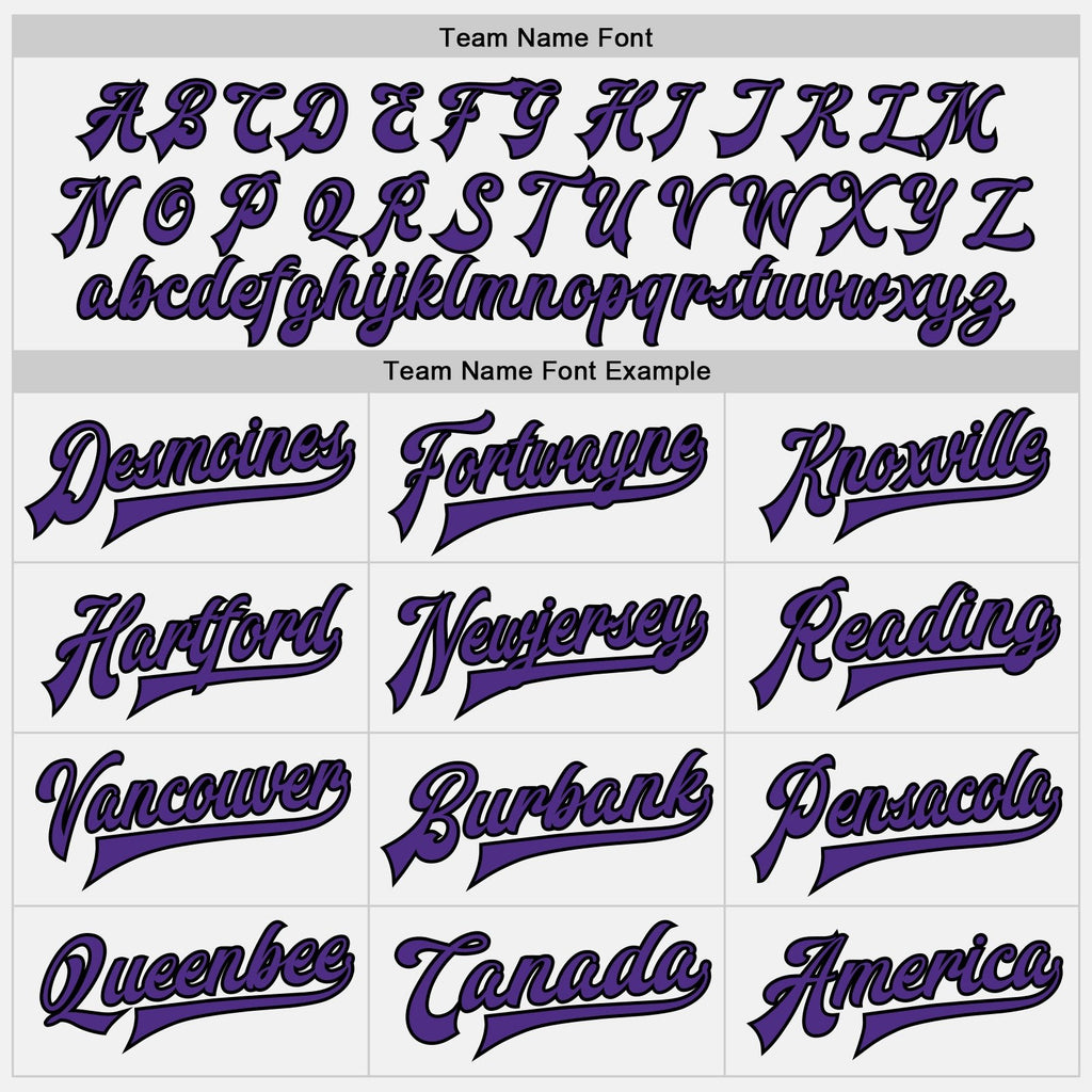Custom White Black-Purple Bomber Full-Snap Varsity Letterman Two Tone Jacket photo 5