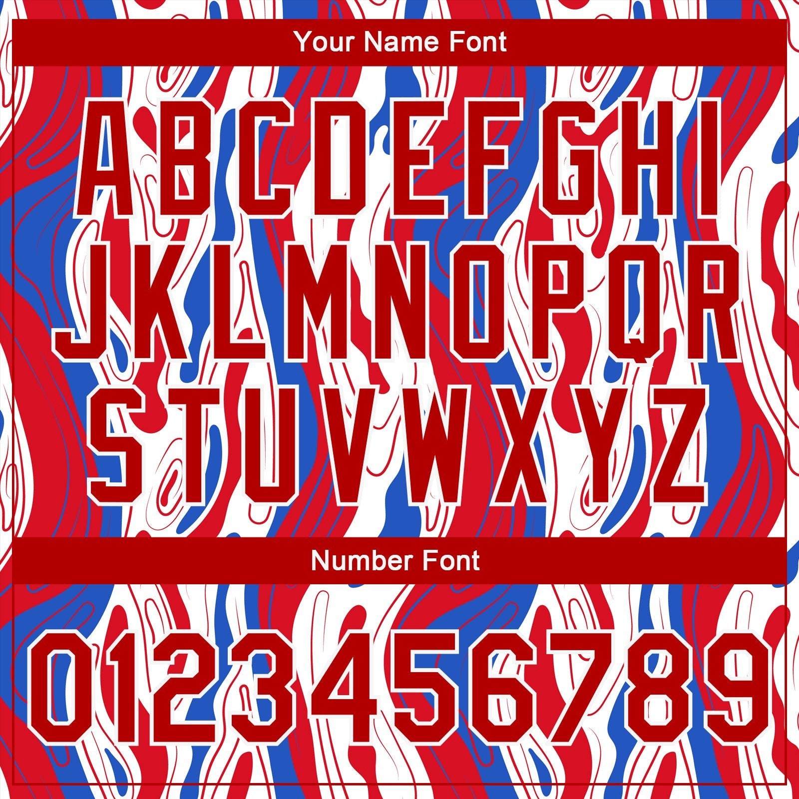 Custom Figure Red-Royal 3D Pattern Design Bomber Full-Snap Varsity Letterman Jacket photo 7