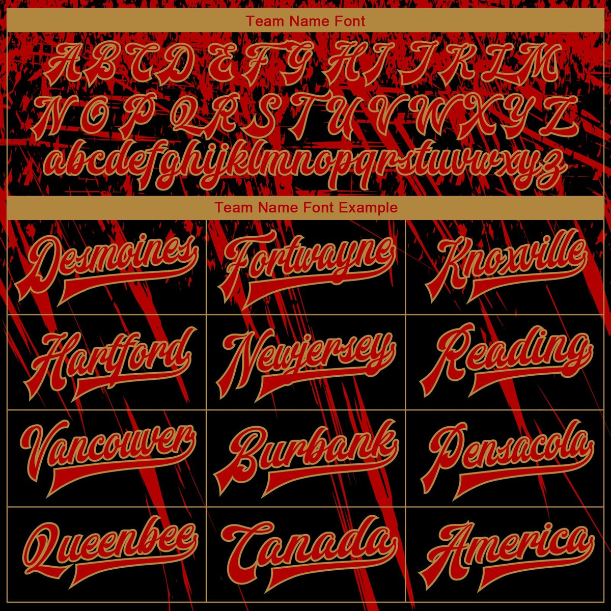 Custom Black Red-Old Gold 3D Pattern Design Bomber Full-Snap Varsity Letterman Jacket photo 5