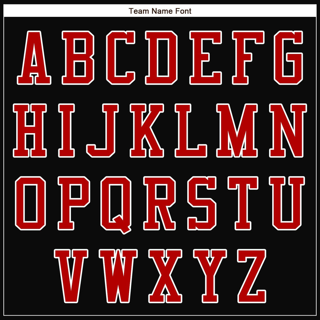 Custom Black Red-White Bomber Full-Snap Varsity Letterman Jacket photo 6