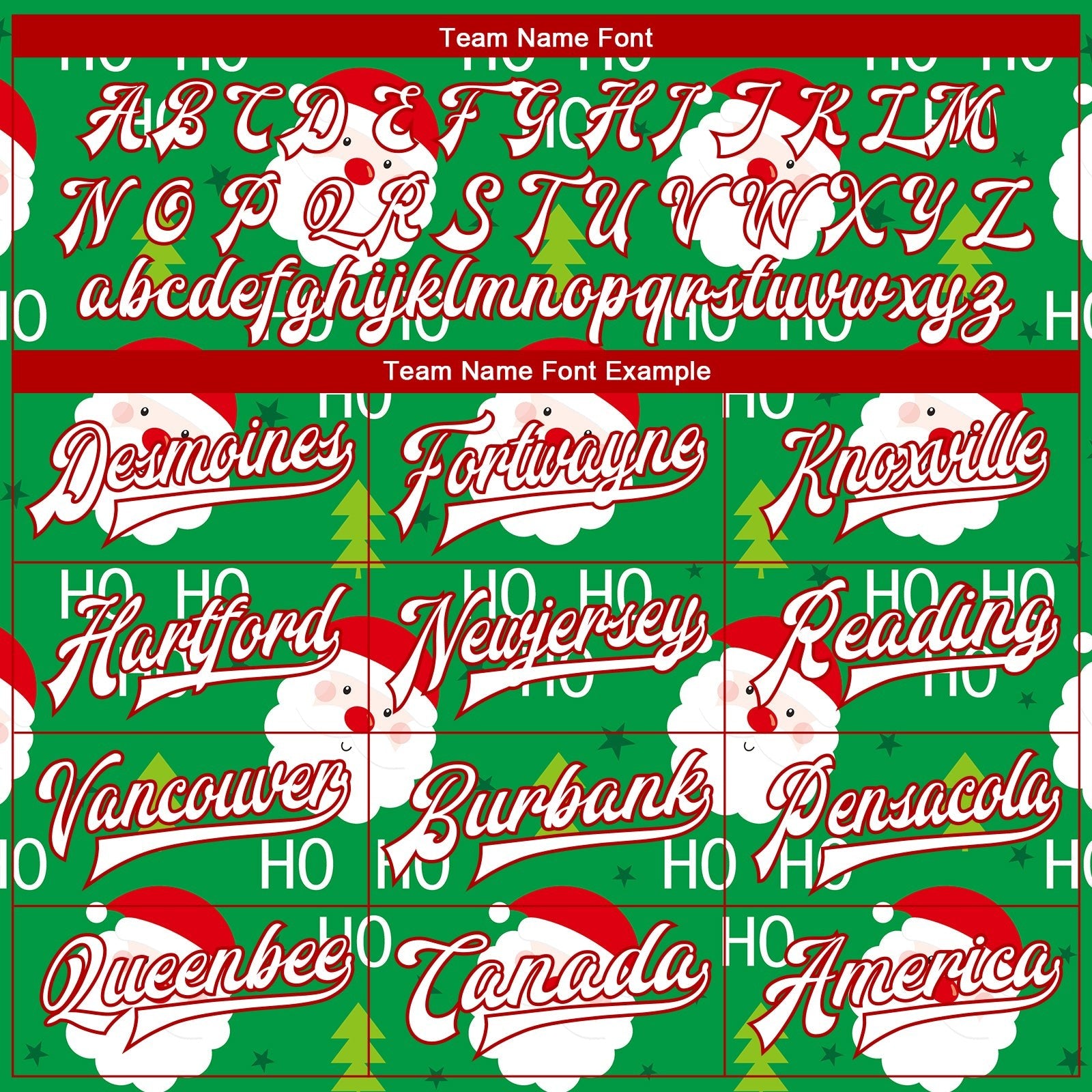 Custom Kelly Green White-Red Christmas 3D Bomber Full-Snap Varsity Letterman Jacket photo 5