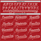 Custom White Red Bomber Full-Snap Varsity Letterman Split Fashion Jacket photo 6