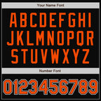 Custom Black Orange-White Bomber Full-Snap Varsity Letterman Jacket photo 6
