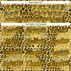Custom Gold Black Leopard 3D Pattern Design Bomber Full-Snap Varsity Letterman Jacket photo 5