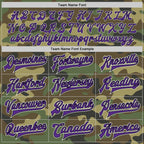 Custom Camo Purple-Black Bomber Full-Snap Varsity Letterman Salute To Service Jacket photo 5