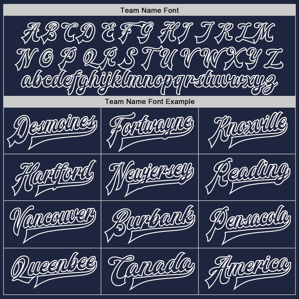 Custom Navy White Bomber Full-Snap Varsity Letterman Jacket photo 5
