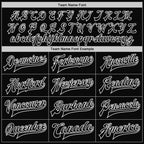 Custom Black White Bomber Full-Snap Varsity Letterman Two Tone Jacket photo 5