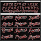 Custom Black White-Red Bomber Full-Snap Varsity Letterman Two Tone Jacket photo 5
