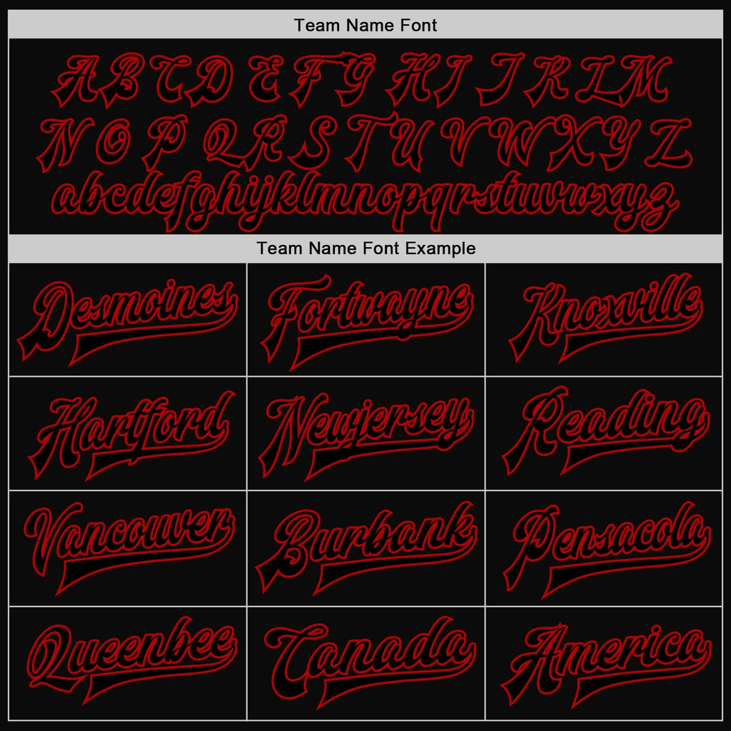 Custom Black Red Bomber Full-Snap Varsity Letterman Two Tone Jacket photo 6