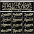 Custom Black Olive-Cream Bomber Full-Snap Varsity Letterman Two Tone Jacket photo 5